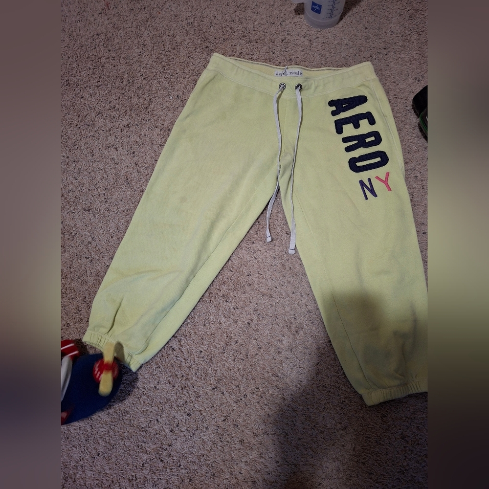 Aero NY Yellow Sweatpants (M)
